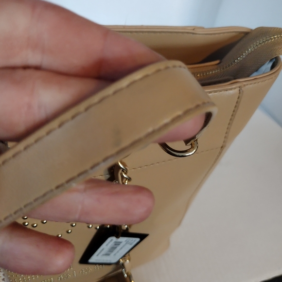 bebe Tan Tote Bag with Chain Straps - Picture 11 of 15